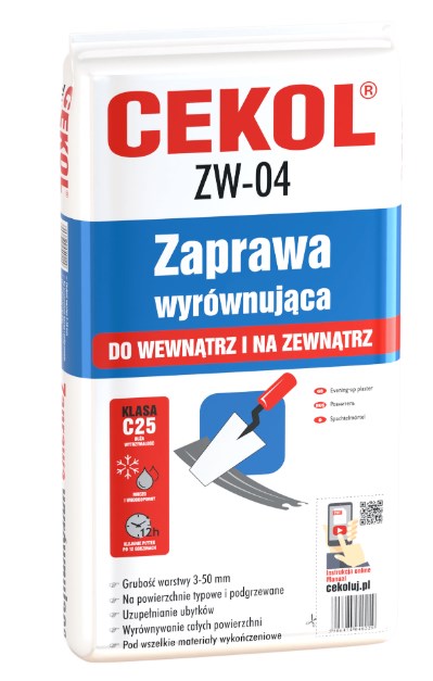 CEKOL ZW-04 – Zaprawa wyrównująca 22 kg